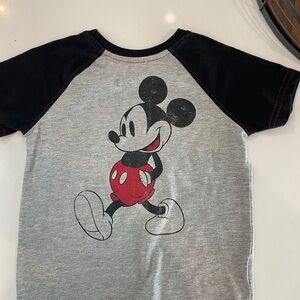 Disney Mickey Mouse Kids Tee - Black and Gray